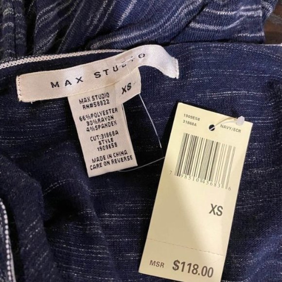 NWT! Max studio- Brand New Stretchy Dress-size XS - Picture 4 of 4